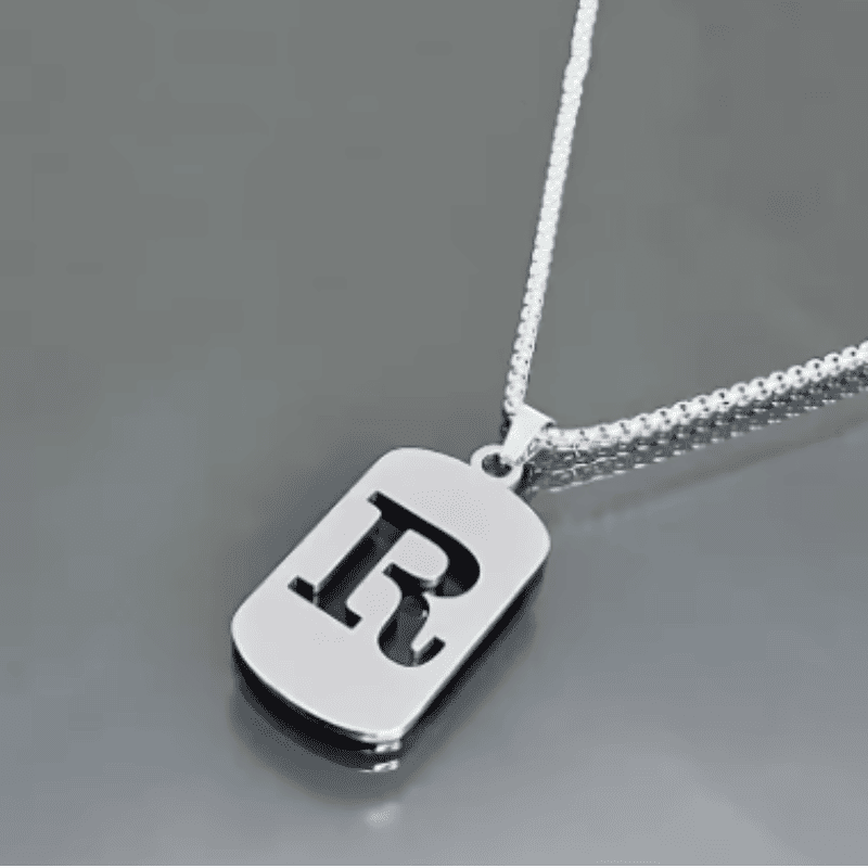 Initial Tag Necklace
