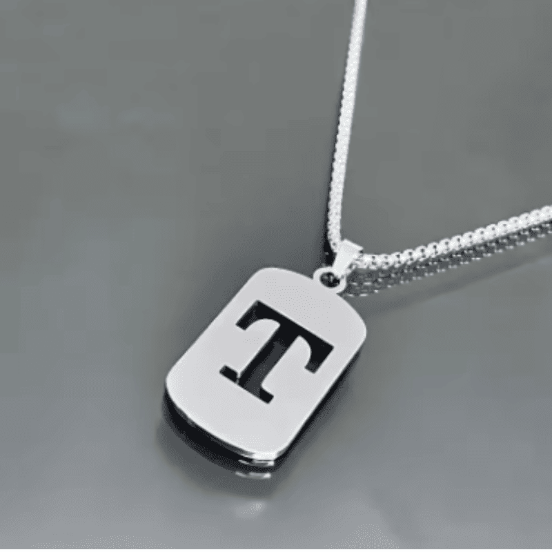 Initial Tag Necklace