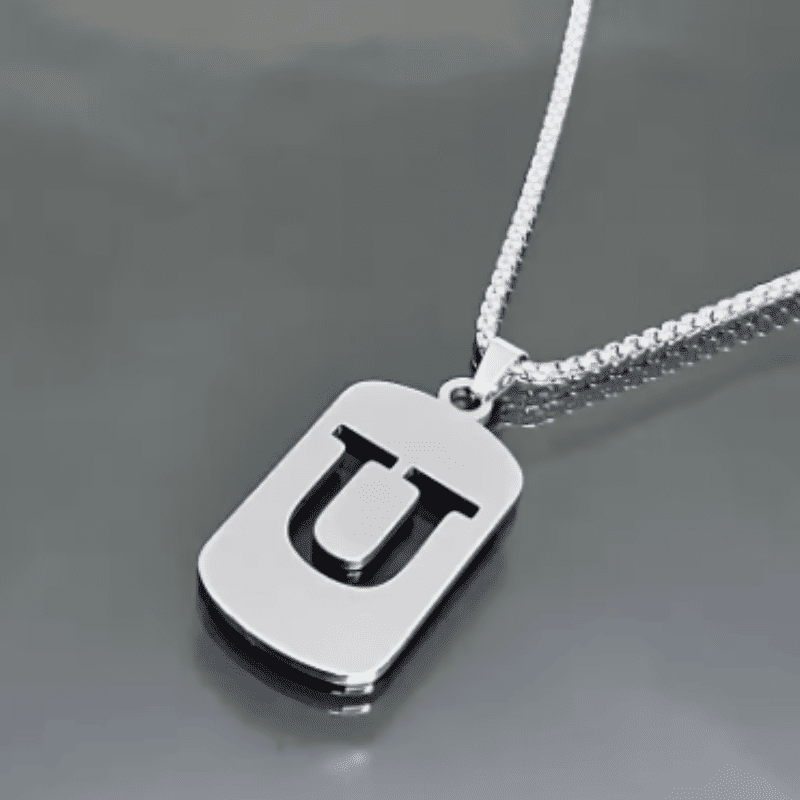 Initial Tag Necklace