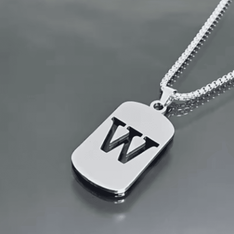 Initial Tag Necklace
