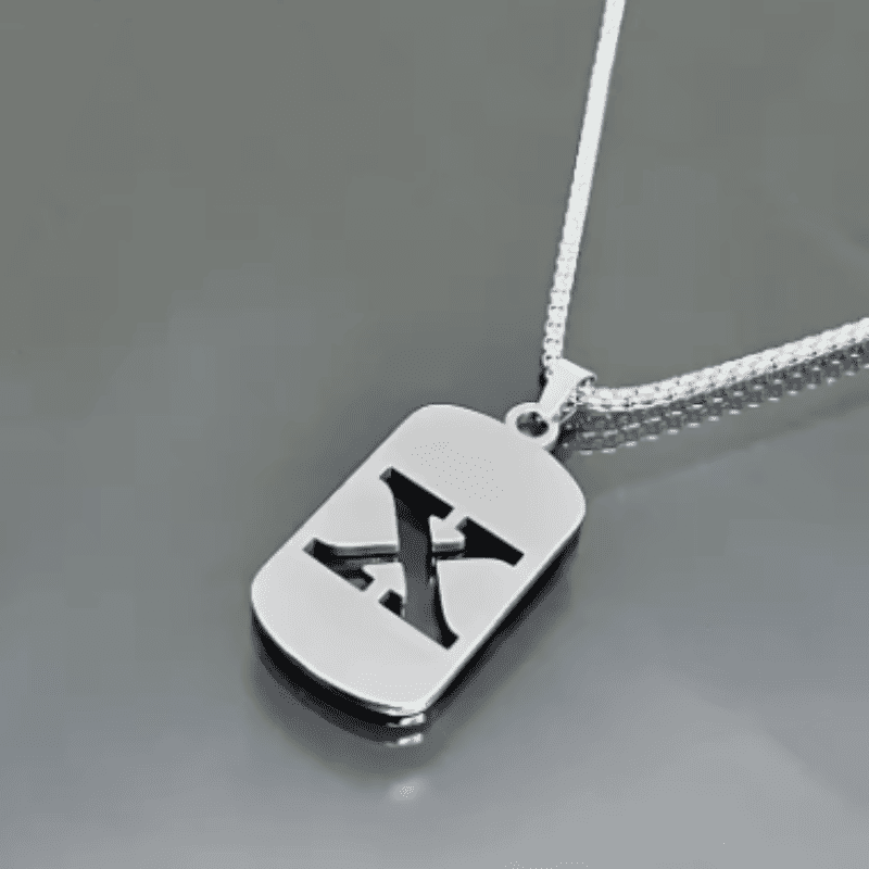Initial Tag Necklace