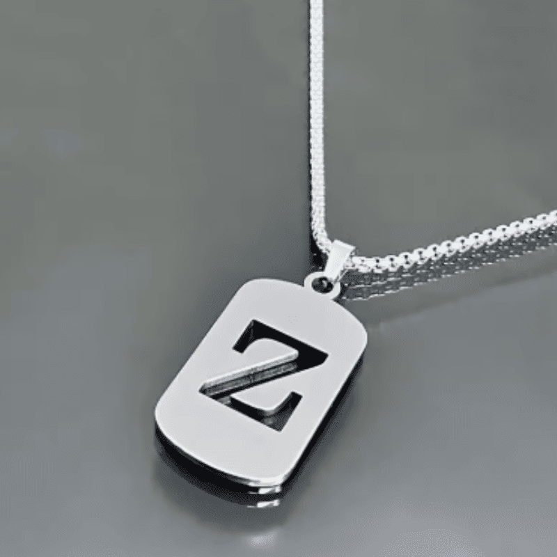 Initial Tag Necklace