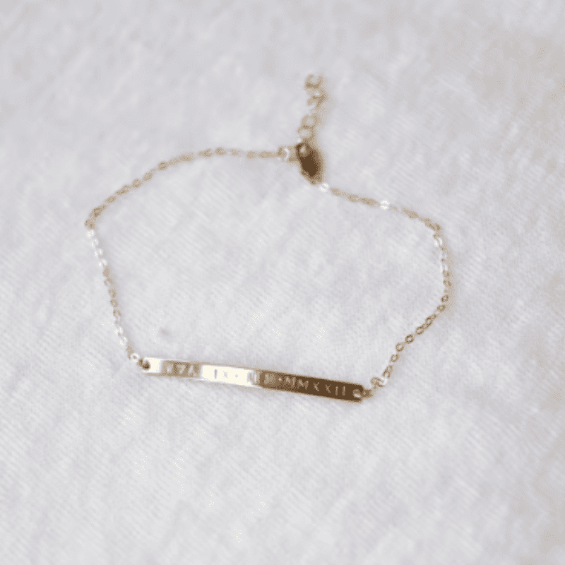 Keepsake Bar Anklet