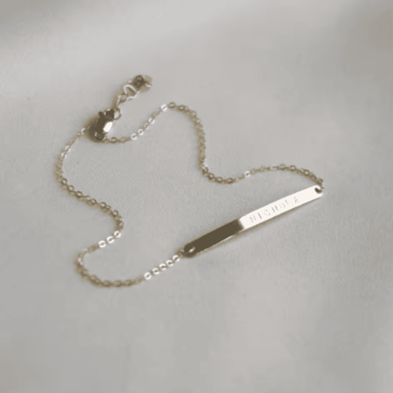 Keepsake Bar Anklet