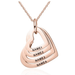 Layers of Love Necklace  Oscar Willow & Co Rose Gold  