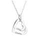 Layers of Love Necklace  Oscar Willow & Co Silver  