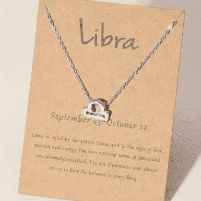 Libra "The Harmonious Aura" Zodiac Necklace