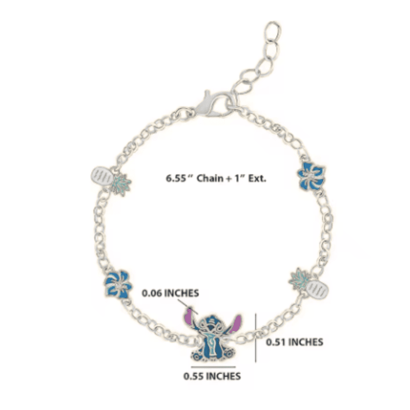 Lilo & Stitch Tropical Bond Charm Bracelet