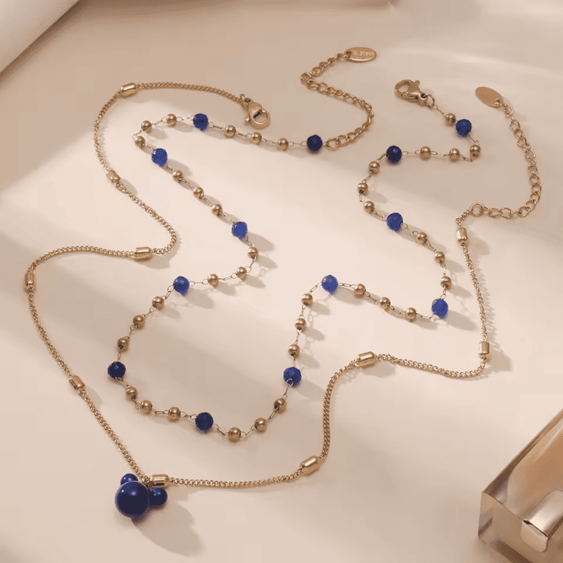 Mickey Mouse Blue Dusk Necklace Duo