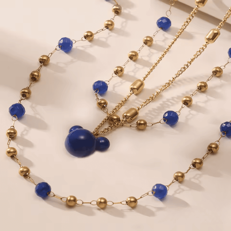 Mickey Mouse Blue Dusk Necklace Duo