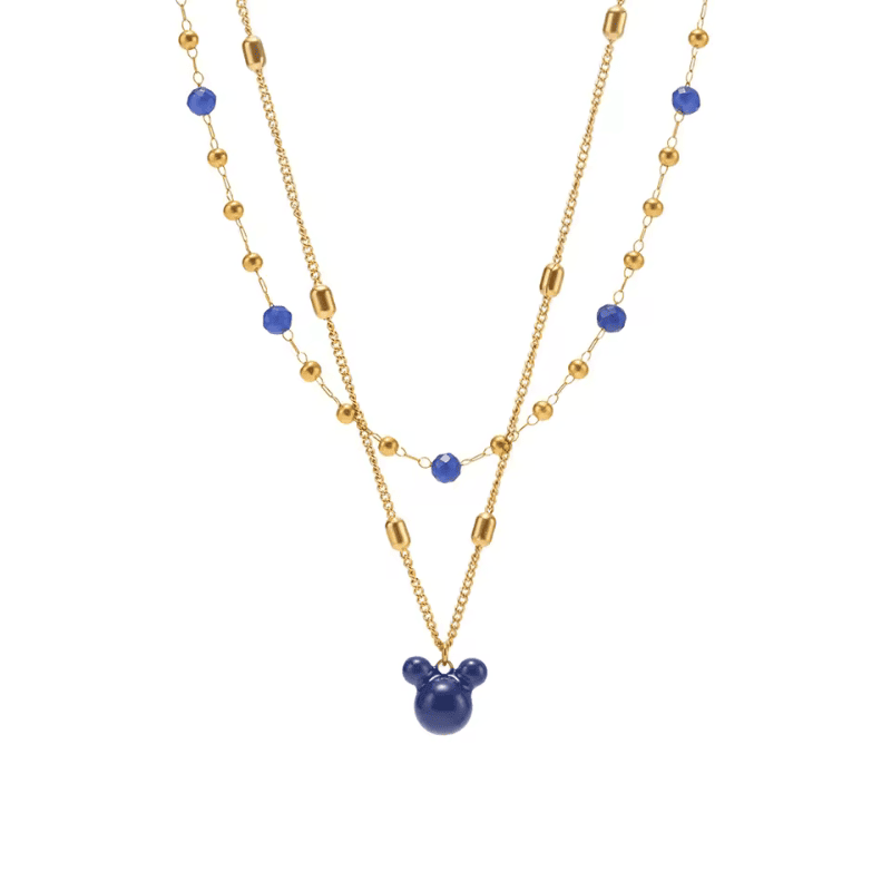 Mickey Mouse Blue Dusk Necklace Duo