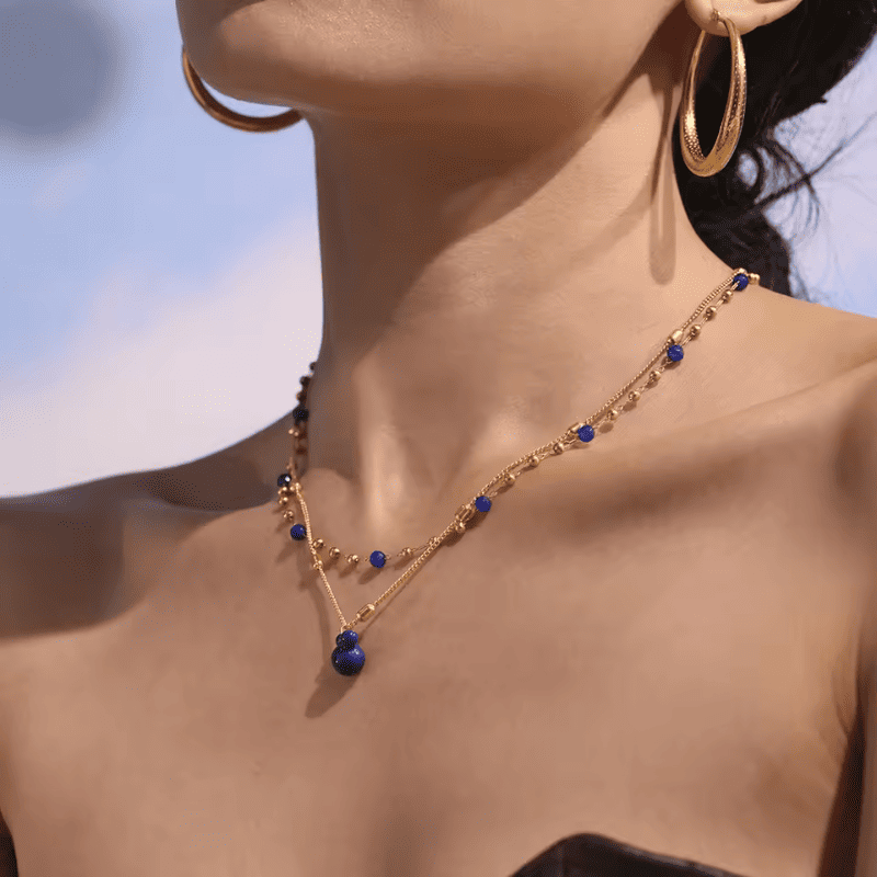 Mickey Mouse Blue Dusk Necklace Duo