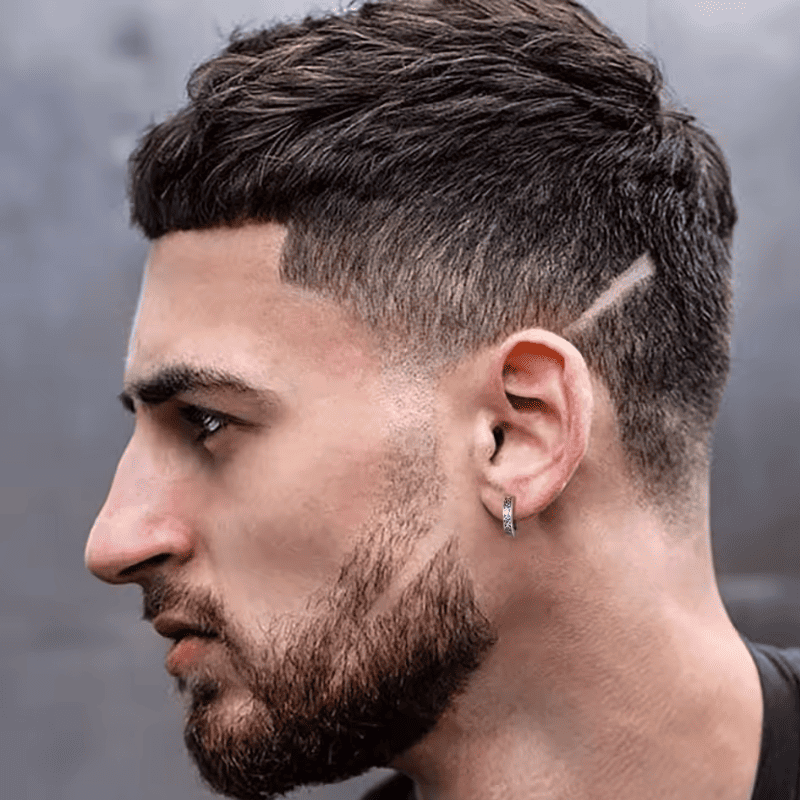 Ornate Arc Hoop Earrings