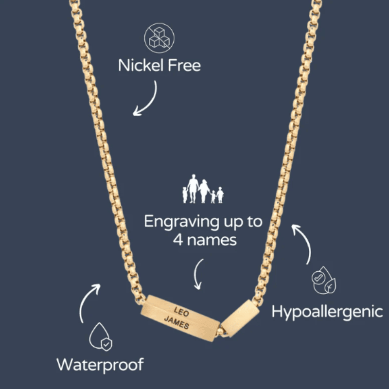 Personalised Echo Label Necklace