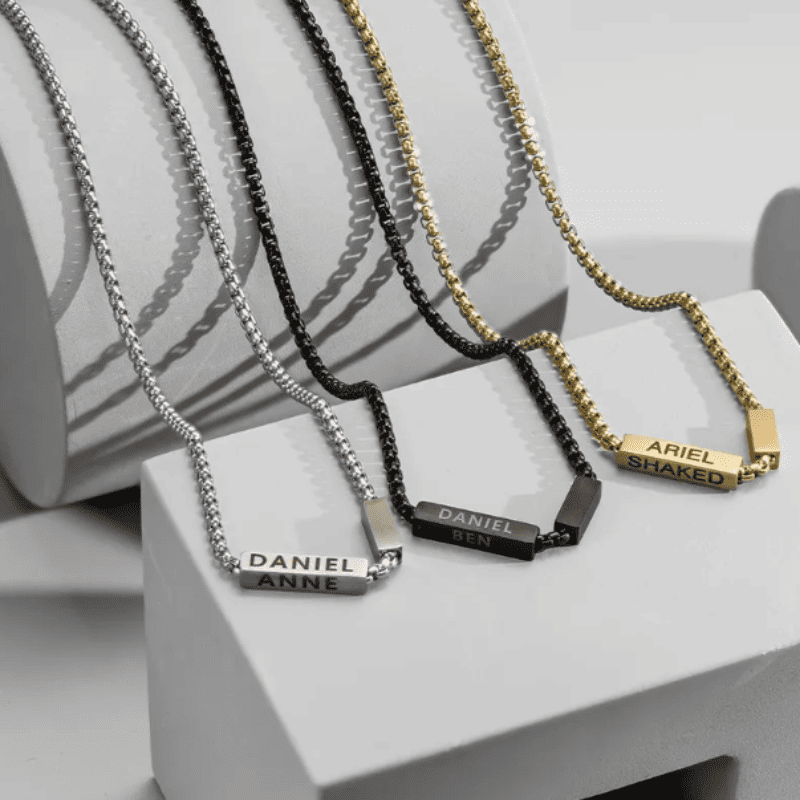 Personalised Echo Label Necklace