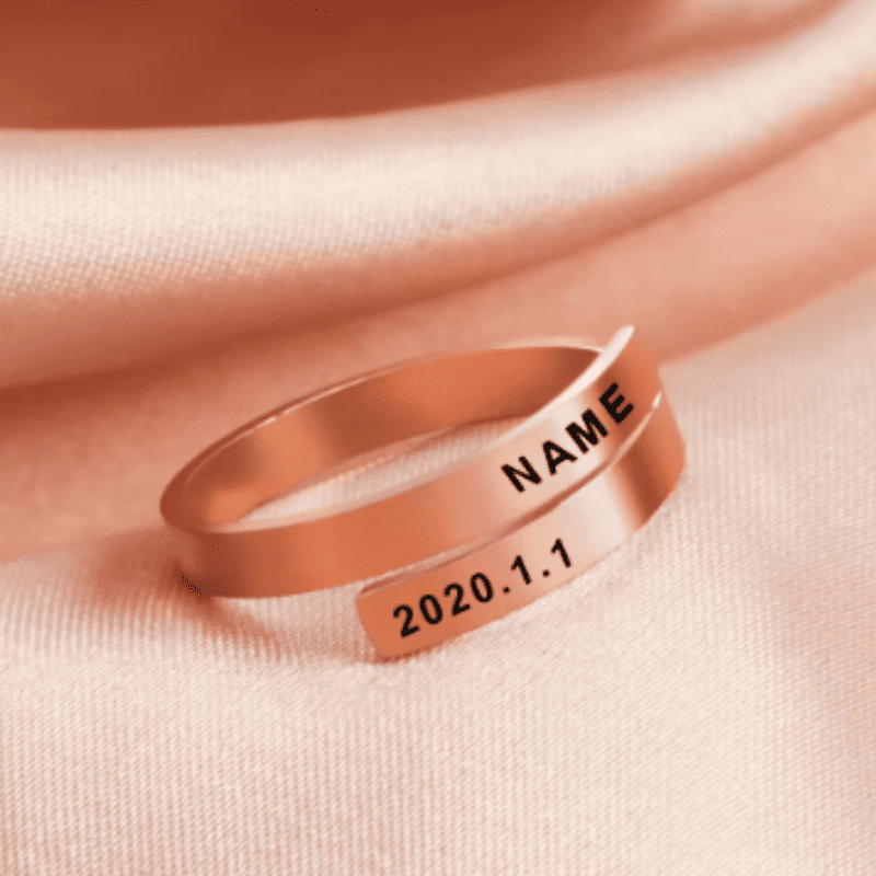 Personalised Keepsake of Us Ring
