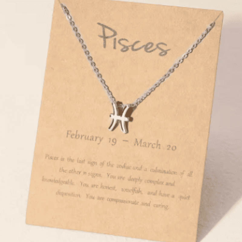 Pisces "The Dreamer’s Tide"  Zodiac Necklace