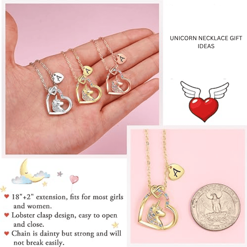Rainbow Wish Initial Necklace