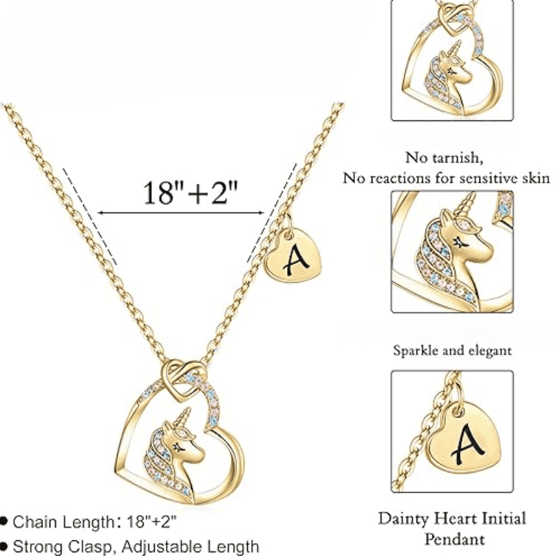 Rainbow Wish Initial Necklace