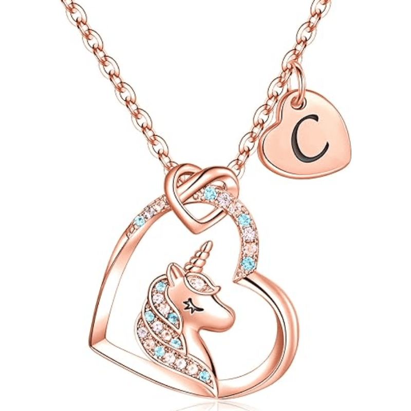 Rainbow Wish Initial Necklace