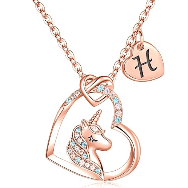 Rainbow Wish Initial Necklace