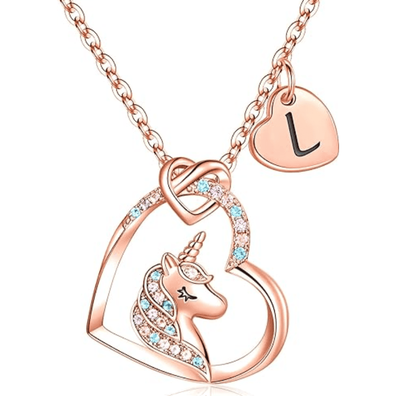 Rainbow Wish Initial Necklace