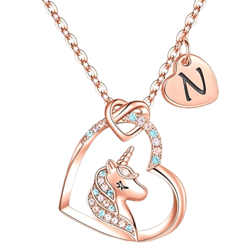 Rainbow Wish Initial Necklace