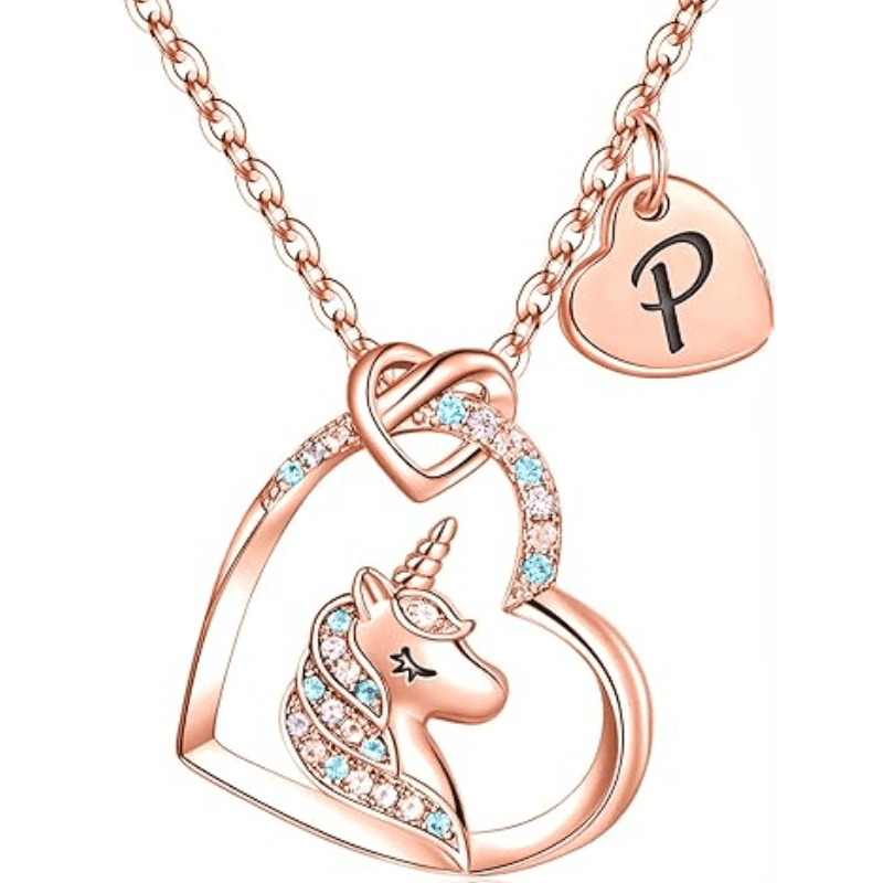 Rainbow Wish Initial Necklace