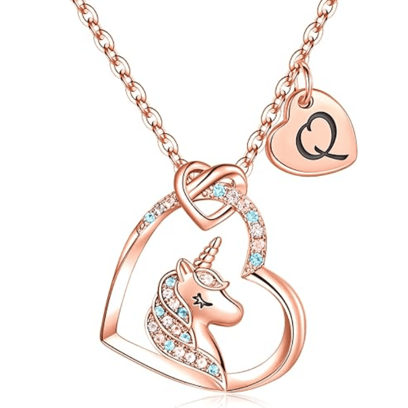 Rainbow Wish Initial Necklace