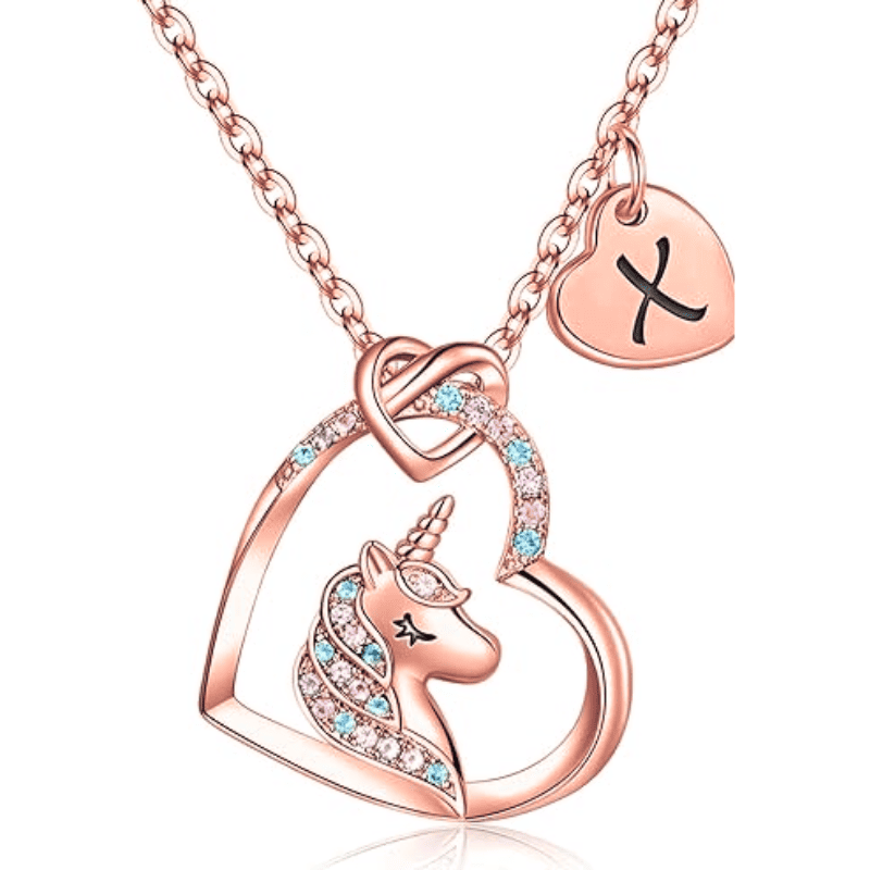 Rainbow Wish Initial Necklace
