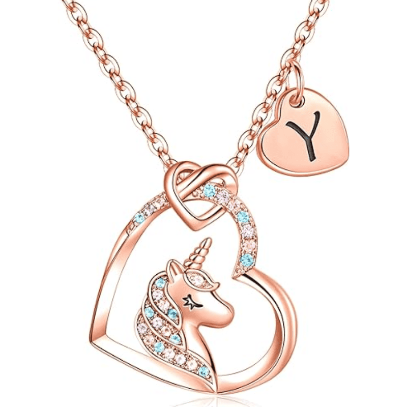 Rainbow Wish Initial Necklace