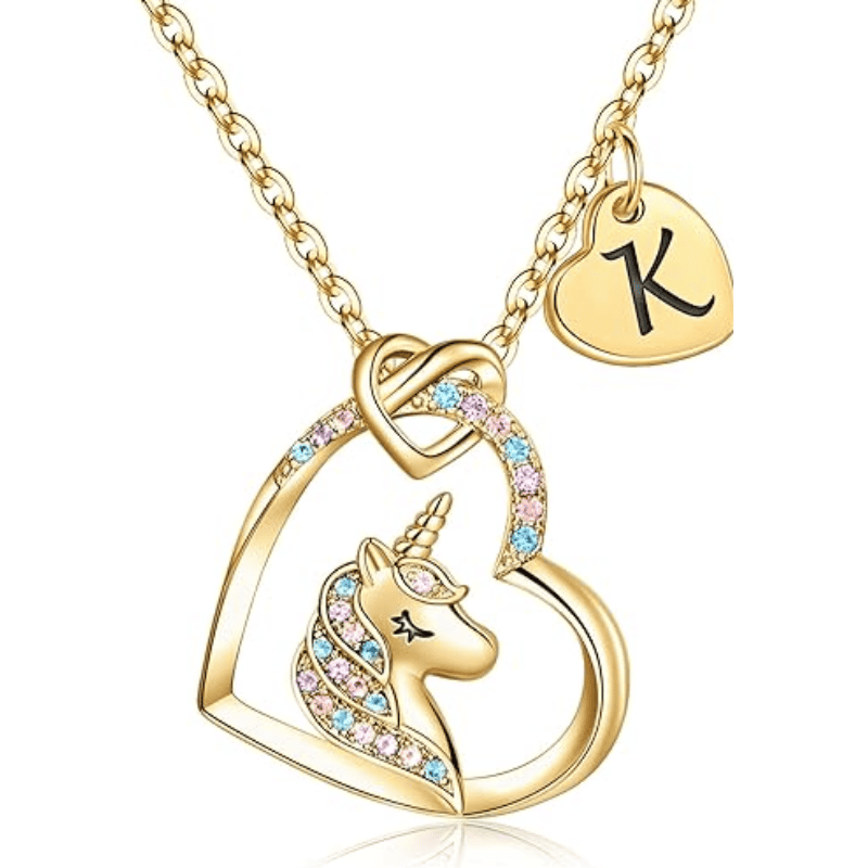 Rainbow Wish Initial Necklace