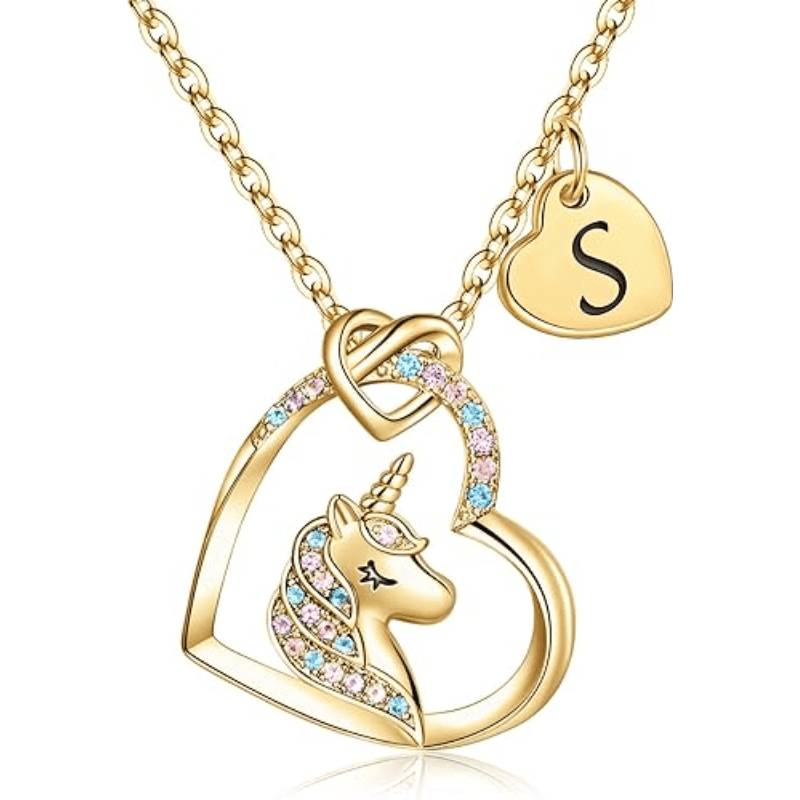 Rainbow Wish Initial Necklace