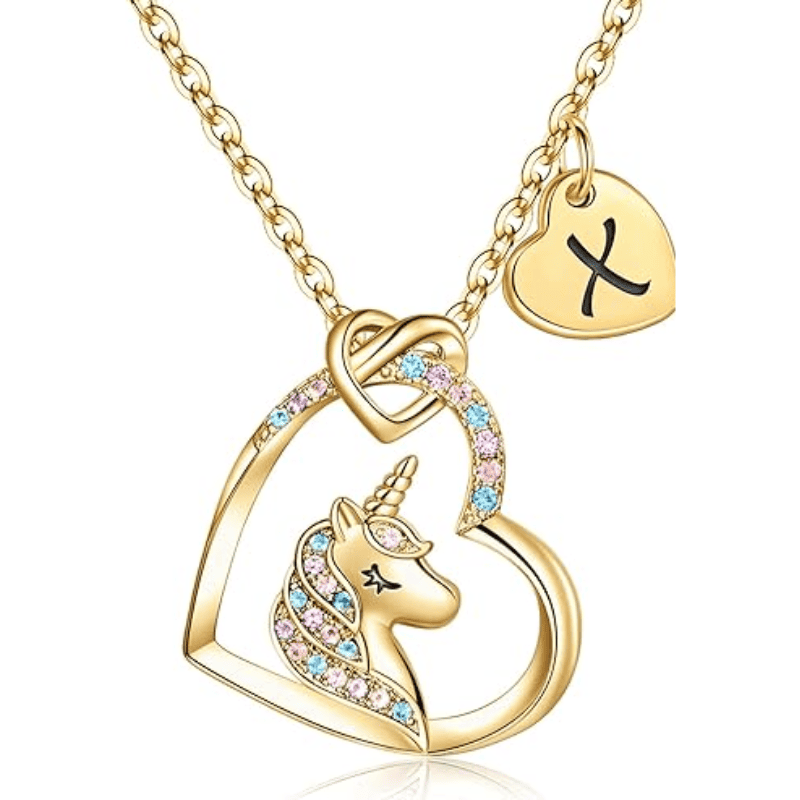 Rainbow Wish Initial Necklace