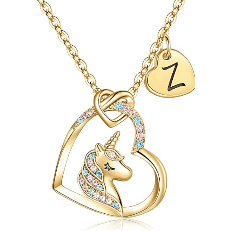 Rainbow Wish Initial Necklace
