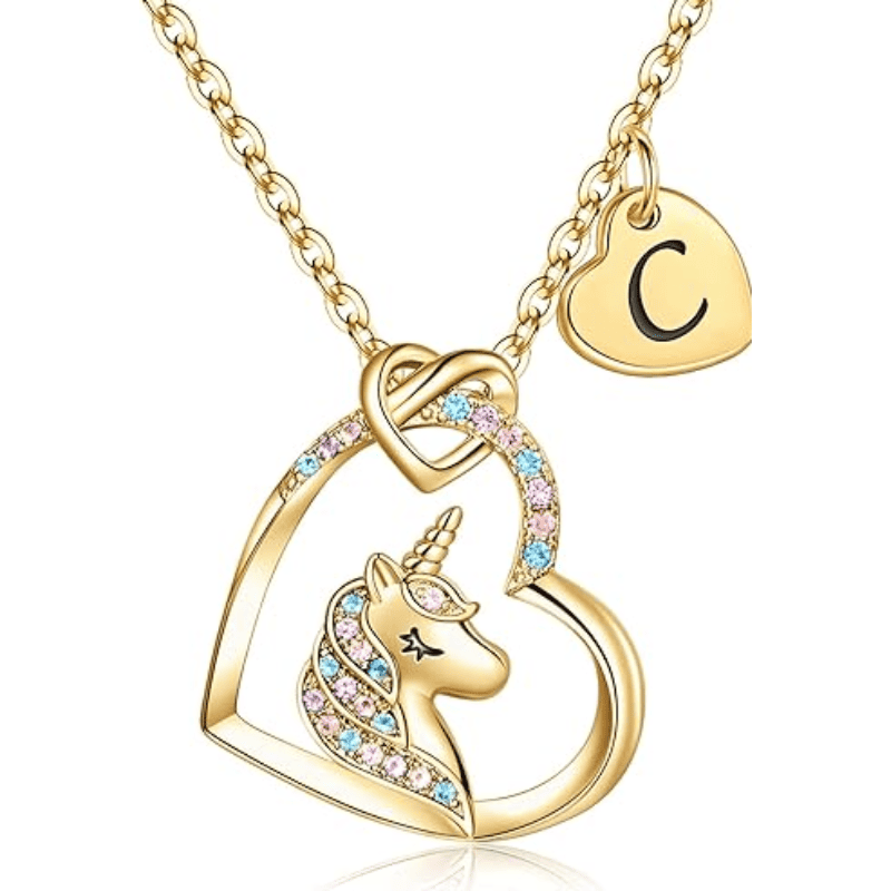 Rainbow Wish Initial Necklace