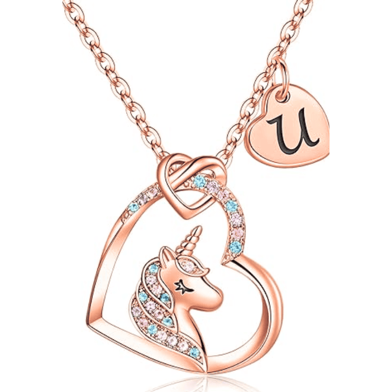 Rainbow Wish Initial Necklace