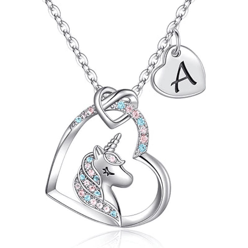 Rainbow Wish Initial Necklace