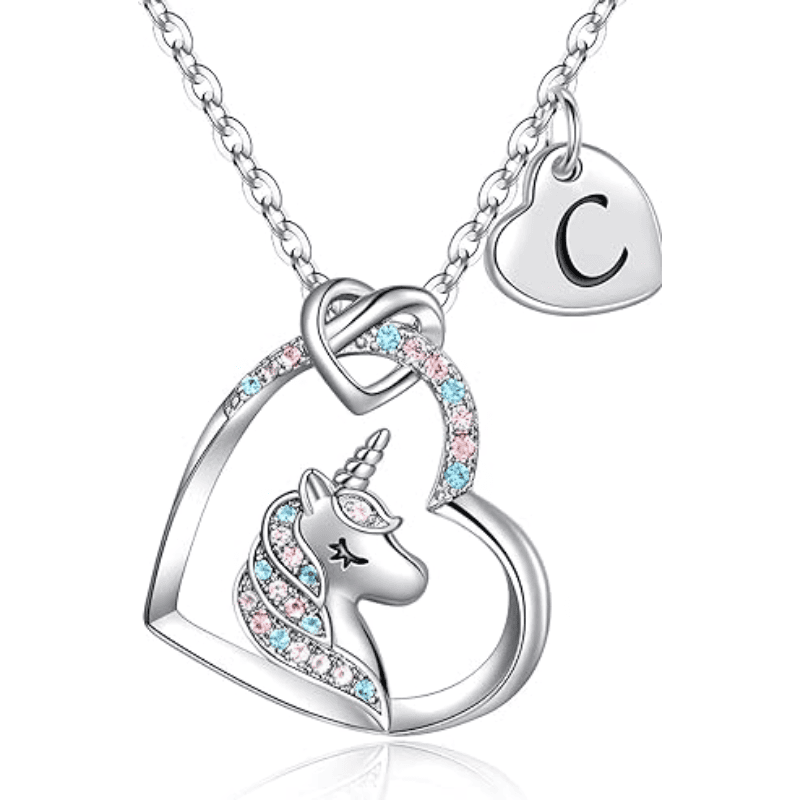 Rainbow Wish Initial Necklace