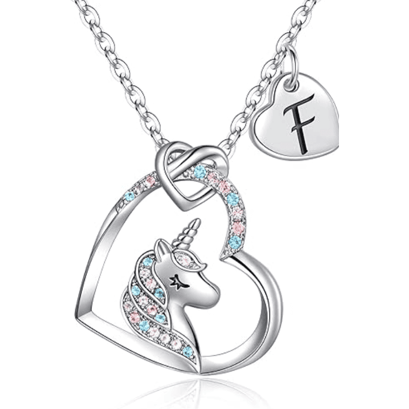Rainbow Wish Initial Necklace