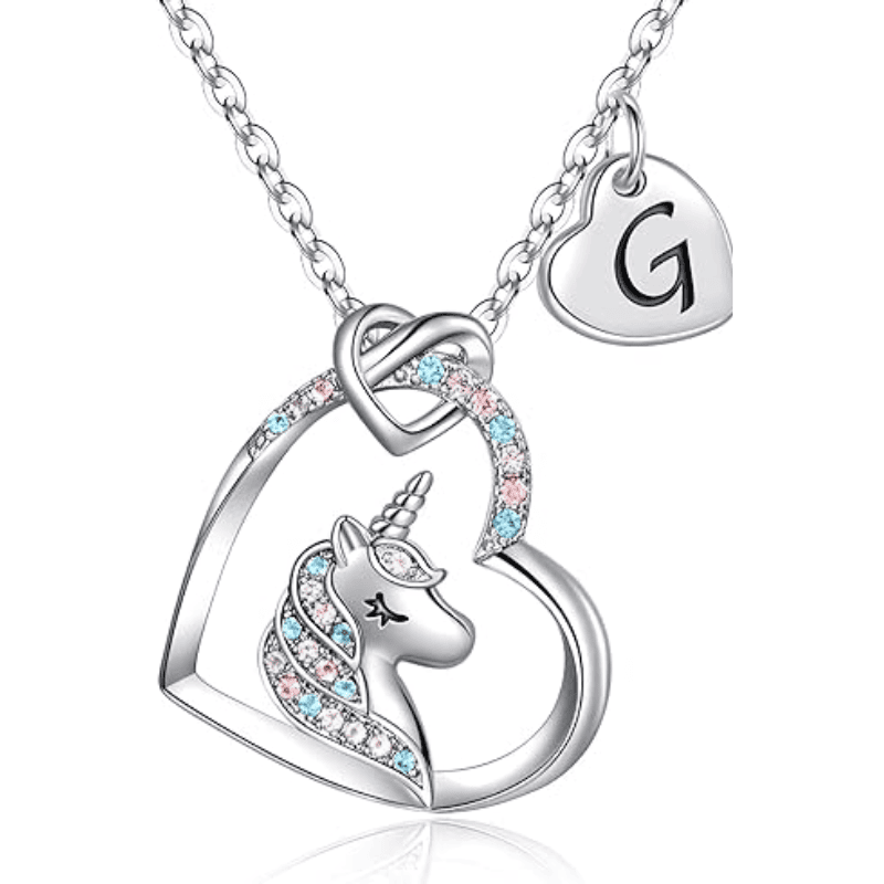 Rainbow Wish Initial Necklace