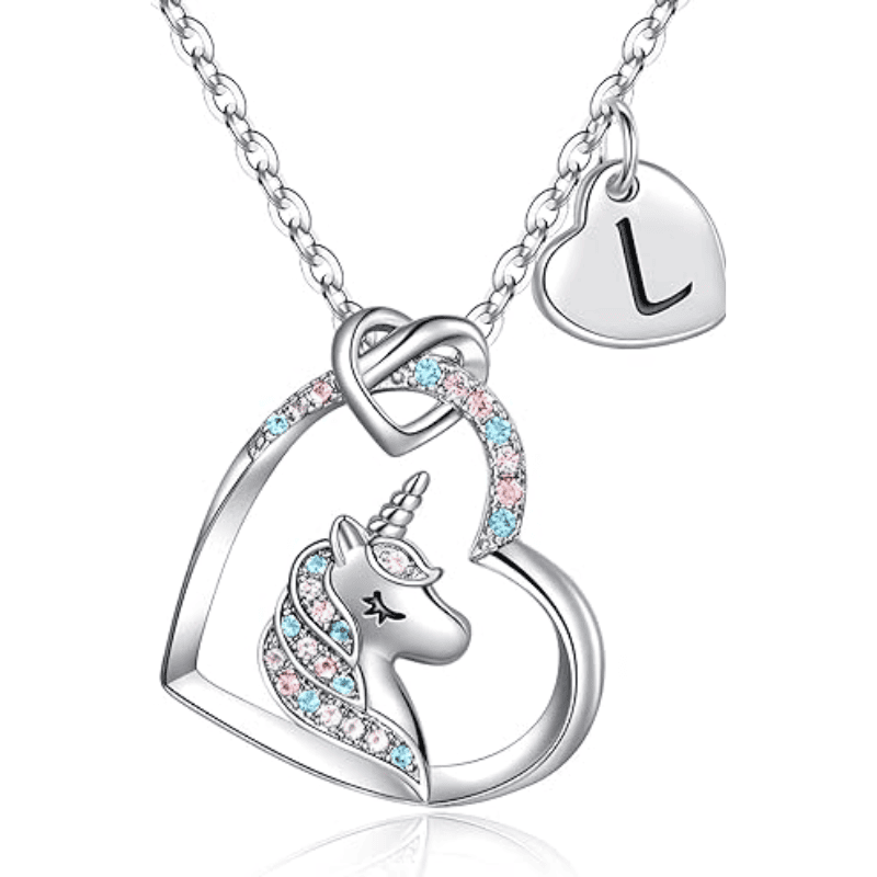 Rainbow Wish Initial Necklace