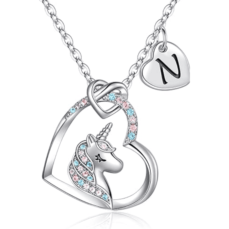 Rainbow Wish Initial Necklace