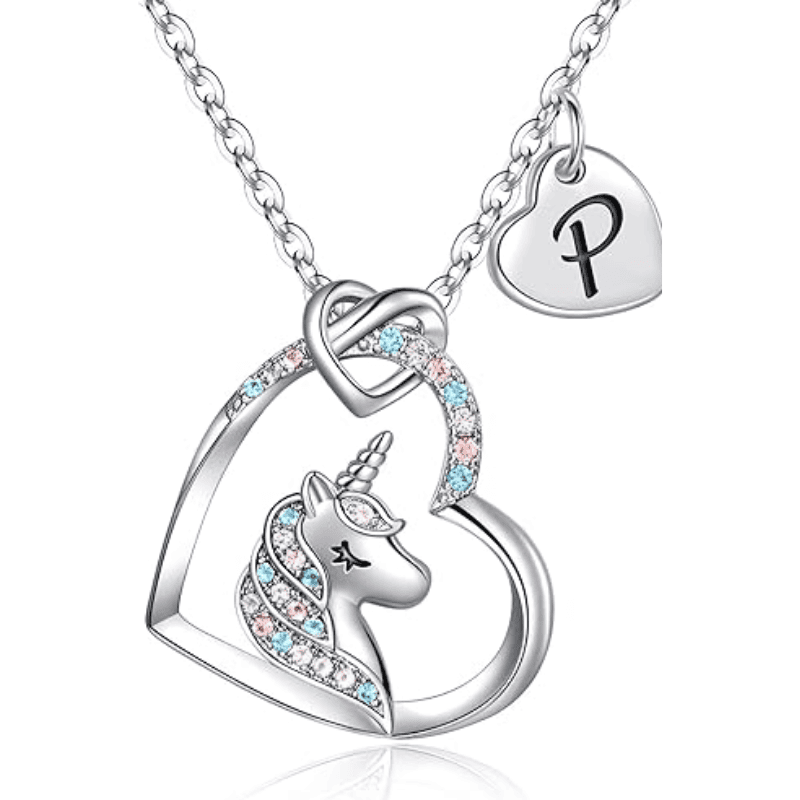 Rainbow Wish Initial Necklace