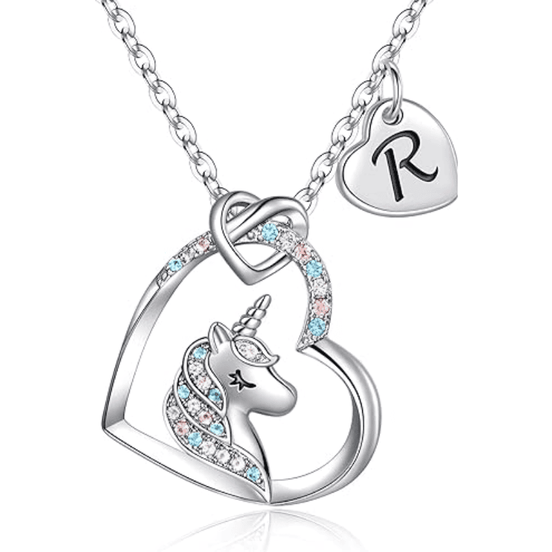 Rainbow Wish Initial Necklace