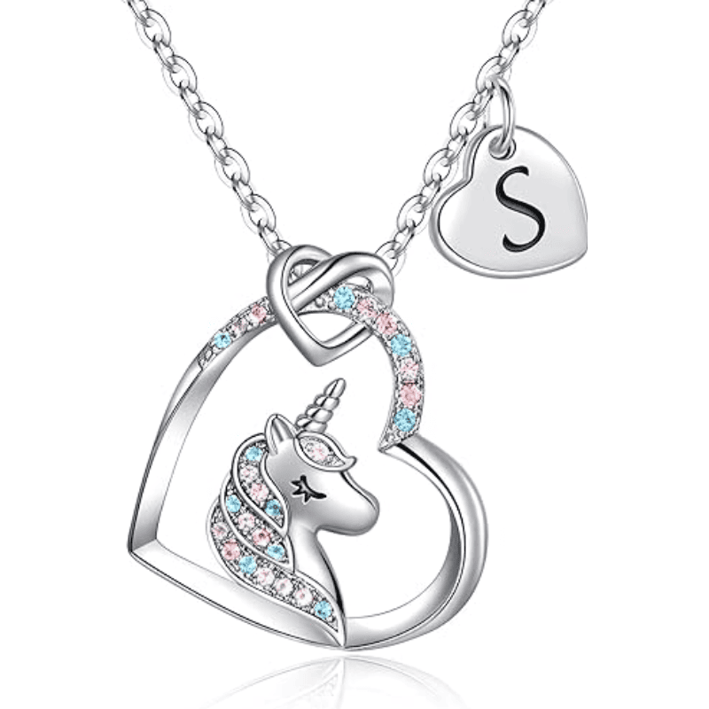 Rainbow Wish Initial Necklace