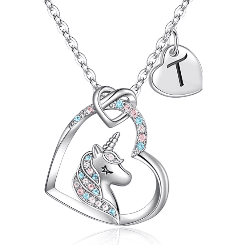 Rainbow Wish Initial Necklace