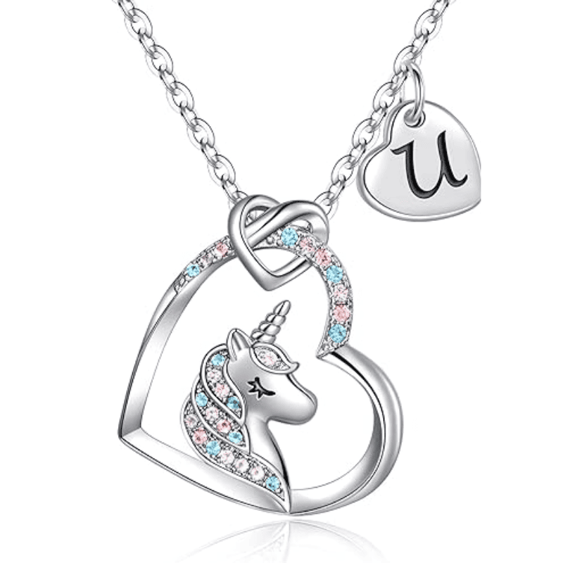 Rainbow Wish Initial Necklace