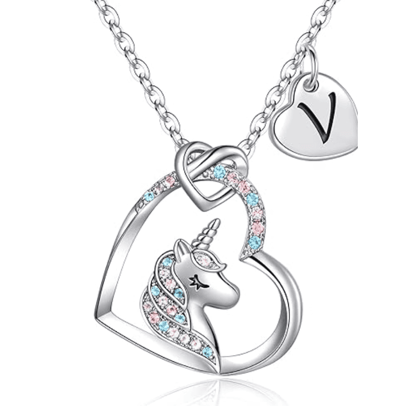 Rainbow Wish Initial Necklace