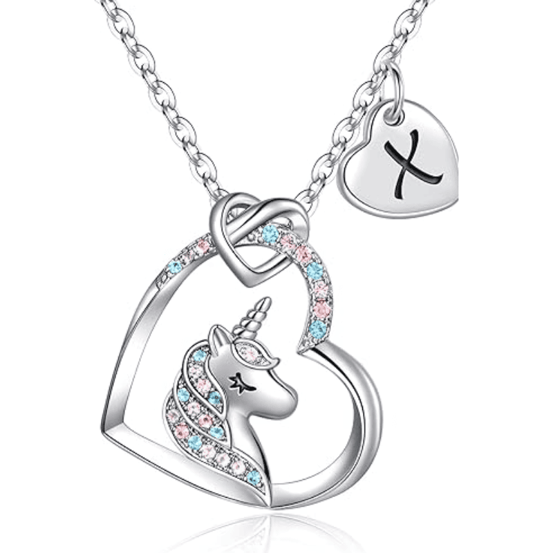 Rainbow Wish Initial Necklace